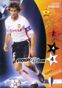 Sticker David Albelda - UEFA Champions League 2006-2007. Trading Cards Game n. 84 - Panini