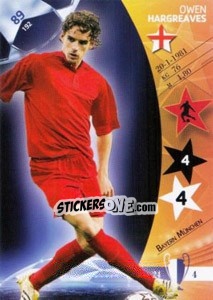 Sticker Owen Hargreaves - UEFA Champions League 2006-2007. Trading Cards Game n. 89 - Panini