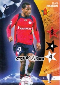 Sticker Jean Makoun - UEFA Champions League 2006-2007. Trading Cards Game n. 93 - Panini