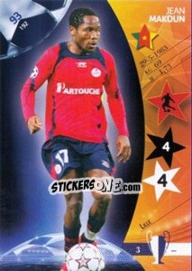 Sticker Jean Makoun - UEFA Champions League 2006-2007. Trading Cards Game - Panini