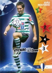 Sticker João Moutinho - UEFA Champions League 2006-2007. Trading Cards Game n. 99 - Panini