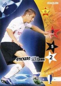 Sticker Joaquin - UEFA Champions League 2006-2007. Trading Cards Game n. 100 - Panini