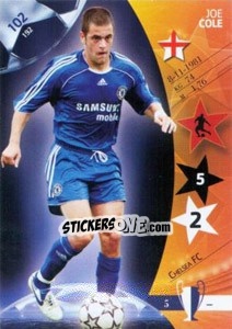 Sticker Joe Cole - UEFA Champions League 2006-2007. Trading Cards Game n. 102 - Panini