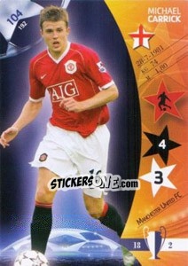 Sticker Michael Carrick - UEFA Champions League 2006-2007. Trading Cards Game n. 104 - Panini