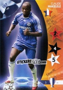 Sticker Claude Makelele - UEFA Champions League 2006-2007. Trading Cards Game n. 107 - Panini