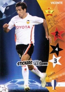 Sticker Vicente - UEFA Champions League 2006-2007. Trading Cards Game - Panini