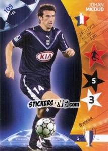 Sticker Johan Micoud - UEFA Champions League 2006-2007. Trading Cards Game n. 109 - Panini