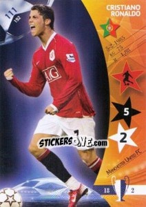 Sticker Cristiano Ronaldo - UEFA Champions League 2006-2007. Trading Cards Game n. 111 - Panini