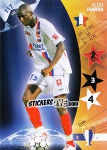 Figurina Alou Diarra - UEFA Champions League 2006-2007. Trading Cards Game - Panini