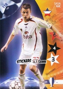 Sticker Sasa Ilic - UEFA Champions League 2006-2007. Trading Cards Game - Panini