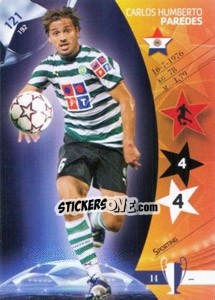 Sticker Carlos Humberto Paredes - UEFA Champions League 2006-2007. Trading Cards Game n. 121 - Panini