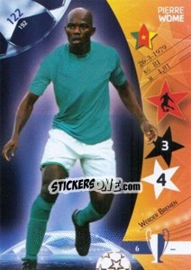 Sticker Pierre Wome - UEFA Champions League 2006-2007. Trading Cards Game n. 122 - Panini