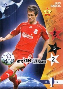 Sticker Luis Garcia - UEFA Champions League 2006-2007. Trading Cards Game - Panini