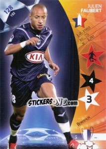 Cromo Julien Faubert - UEFA Champions League 2006-2007. Trading Cards Game - Panini