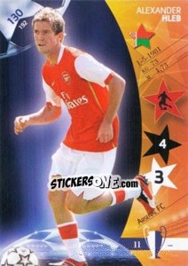 Sticker Alexander Hleb - UEFA Champions League 2006-2007. Trading Cards Game n. 130 - Panini