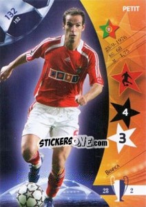 Sticker Petit - UEFA Champions League 2006-2007. Trading Cards Game n. 132 - Panini