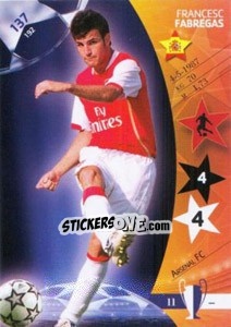Sticker Francesc Fabregas - UEFA Champions League 2006-2007. Trading Cards Game n. 137 - Panini
