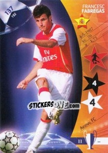 Sticker Francesc Fabregas - UEFA Champions League 2006-2007. Trading Cards Game - Panini