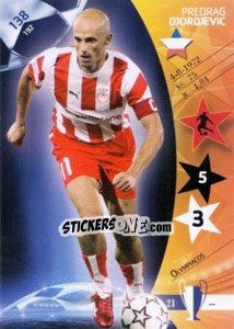 Sticker Predrag Djordjevic - UEFA Champions League 2006-2007. Trading Cards Game n. 138 - Panini