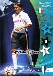 Sticker Francesco Tavano - UEFA Champions League 2006-2007. Trading Cards Game n. 142 - Panini
