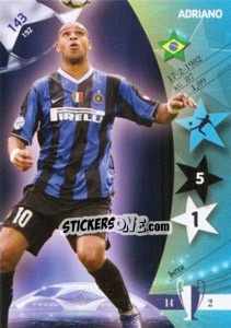 Sticker Adriano - UEFA Champions League 2006-2007. Trading Cards Game n. 143 - Panini