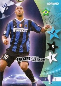 Sticker Adriano - UEFA Champions League 2006-2007. Trading Cards Game - Panini