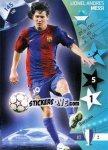Sticker Lionel Andres Messi - UEFA Champions League 2006-2007. Trading Cards Game n. 145 - Panini