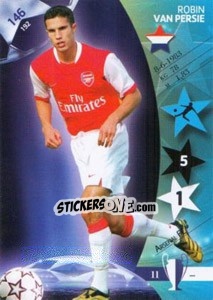 Sticker Robin van Persie - UEFA Champions League 2006-2007. Trading Cards Game n. 146 - Panini