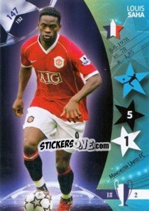 Sticker Louis Saha - UEFA Champions League 2006-2007. Trading Cards Game n. 147 - Panini