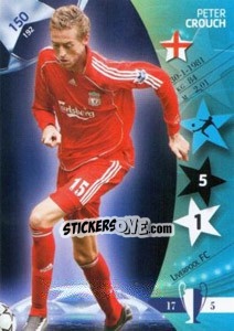 Sticker Peter Crouch - UEFA Champions League 2006-2007. Trading Cards Game n. 150 - Panini