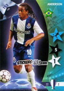 Sticker Anderson - UEFA Champions League 2006-2007. Trading Cards Game n. 153 - Panini