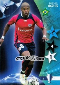 Sticker Michel Bastos - UEFA Champions League 2006-2007. Trading Cards Game n. 154 - Panini
