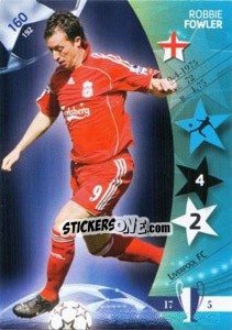 Cromo Robbie Fowler - UEFA Champions League 2006-2007. Trading Cards Game n. 160 - Panini