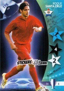 Sticker Roque Santa Cruz - UEFA Champions League 2006-2007. Trading Cards Game - Panini