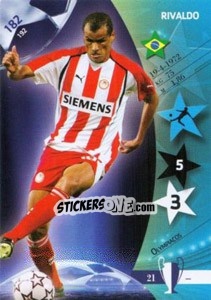 Sticker Rivaldo - UEFA Champions League 2006-2007. Trading Cards Game n. 182 - Panini