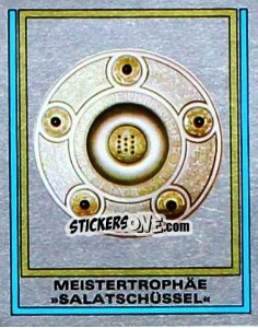 Sticker Meisterschale - German Football Bundesliga 1981-1982 - Panini