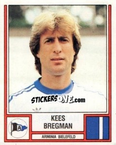 Cromo Kees Bregman - German Football Bundesliga 1981-1982 - Panini