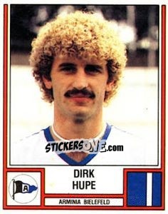 Sticker Dirk Hupe - German Football Bundesliga 1981-1982 - Panini