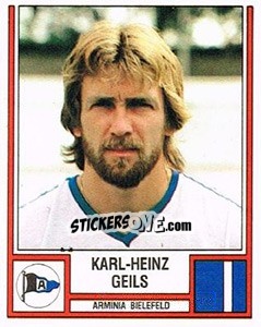 Sticker Karl-Heinz Geils - German Football Bundesliga 1981-1982 n. 15 - Panini