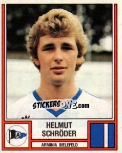 Sticker Helmut Schröder - German Football Bundesliga 1981-1982 n. 16 - Panini