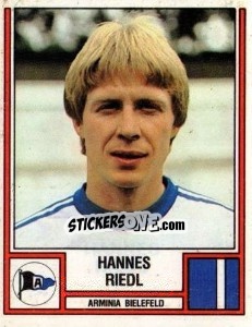 Sticker Hannes Riedl - German Football Bundesliga 1981-1982 - Panini