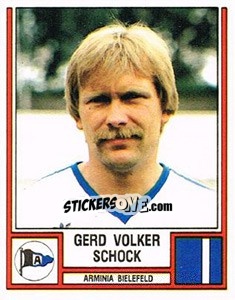 Sticker Gerd Volker Schock - German Football Bundesliga 1981-1982 n. 18 - Panini
