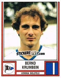 Sticker Bernd Krumbein - German Football Bundesliga 1981-1982 n. 19 - Panini