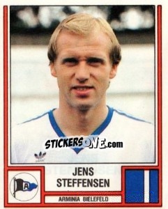 Cromo Jens Steffensen - German Football Bundesliga 1981-1982 - Panini