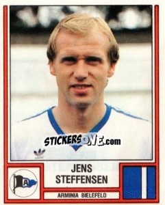 Sticker Jens Steffensen - German Football Bundesliga 1981-1982 n. 21 - Panini