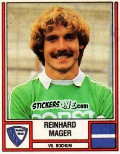 Figurina Reinhard Mager - German Football Bundesliga 1981-1982 - Panini