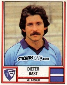 Sticker Dieter Bast - German Football Bundesliga 1981-1982 - Panini
