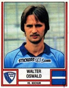 Cromo Walter Oswald - German Football Bundesliga 1981-1982 - Panini