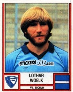 Sticker Lothard Woelk - German Football Bundesliga 1981-1982 - Panini