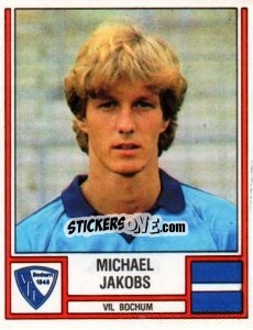 Sticker Michael Jakobs - German Football Bundesliga 1981-1982 - Panini